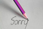 Bleistift Sorry