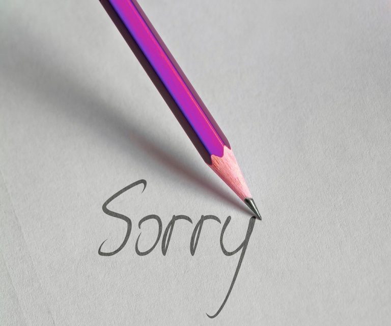 Bleistift Sorry