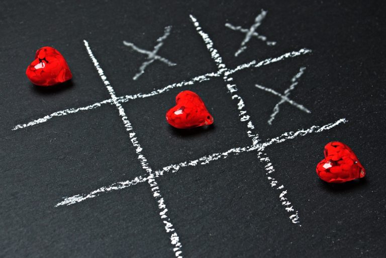 Tic Tac Toe mit Herzen
